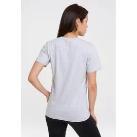 LOGOSHIRT T-Shirt "Der kleine Maulwurf", Damen, Gr. XL, grau (grau, meliert), 95% Baumwolle, 5% Viskose, unifarben, normal, Rundhals, Shirts T-Shirt, mit lizenziertem Print