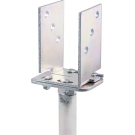 GAH Alberts Zaunpfosten 71-161 mm x 150-190 mm Silber/Stahl