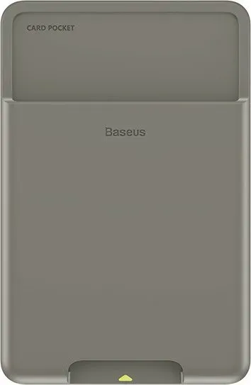 Baseus selbstklebendes Silikon-Kartenetui, dunkelgrau