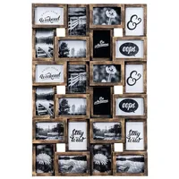 Levandeo Bilderrahmen Collage 24 Fotos 10x15cm Kupfer Industrial Industrie