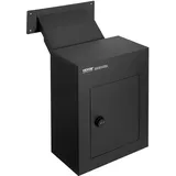 Vevor Mauerdurchwurf Briefkasten Einbaubriefkasten 330x178x430mm schwarz