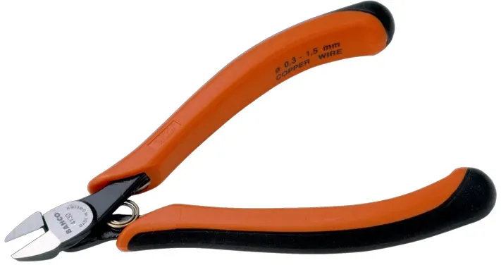 Bahco 4130, Diagonal pliers, 1,16 cm, 1,1 cm, 6,8 mm, Korrosionsbeständig, Stahl