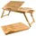 ruhhy Laptoptisch Notebooktisch aus Bambus Betttisch Zeichentisch und Esstisch für Bett 67 x 28 x 26,5 cm 23452