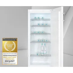 EXQUISIT Getränkekühlschrank "GKS29-V-H-280E weiss", E (A-G), silber (weiß), B:60cm H:145,5cm T:62cm, Kühlschränke