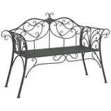 vidaXL Gartenbank 130 x 47 x 90 cm Silber