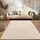 Paco Home - Teppich Kurzflor Skandi Japandi Boho Abstraktes Muster 3d Uni Creme 160x220 cm