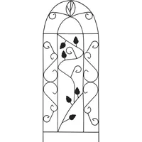 vidaXL Rankgitter 40 x 100 cm Schwarz