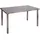 Mendler Gartentisch 120 x 75 cm Grau/Braun