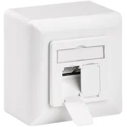 Netzwerkdose, Aufputz, CAT 6, 2x RJ45
