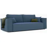 idohome Schlafcouch Cord 3-Sitzer Blau