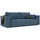 idohome Schlafcouch Cord 3-Sitzer Blau