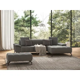 sit&more Ecksofa SIT & MORE "Cool L-Form", grau, B:290cm H:79cm T:185cm, Sofas, Ecksofa, wahlweise mit Kopfteilverstellung und Vorziehsitz, motorisch