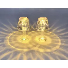 Spetebo LED Mini Tischleuchte warm weiß 2 St.