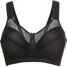 bonprix Minimizer-BH BONPRIX "Minimizer-BH ohne Bügel mit gepolsterten Trägern", Damen, Gr. 100, Cup E, schwarz, Obermaterial: 92% Polyamid, 8% Elasthan.