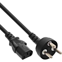 InLine Netzkabel - Netzstecker Dänemark auf Kaltgerätestecker C13 - 5m