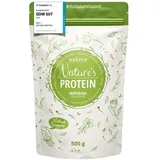 Nutri + nutri+ Natures Protein Pulver - Eiweißpulver ohne Süßstoff 500 g