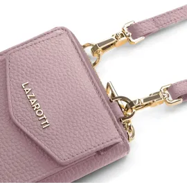 lazarotti Bologna Leather Zip Around Wallet Geldbörse Damen rosa