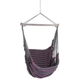 Chico Hängesessel Baumwolle grau-pink / 1 Person 190 x 95 150 kg Baumwolle