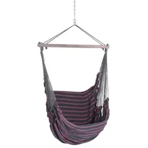 Chico Hängesessel Baumwolle grau-pink / 1 Person 190 x 95 150 kg Baumwolle