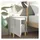 vidaXL Nachtschrank mit Massivholz-Beinen 40 x 30 x 50 cm Grau