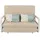 Mendler Schlafsofa HWC-M83, Schlafcouch Couch Sofa, Schlaffunktion Bettkasten Liegefläche, 130x185cm ~ Stoff/Textil beige