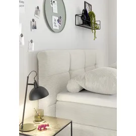 Set One by Musterring Boxspringbett Fairfield 160 x 200 cm Stoff Cream