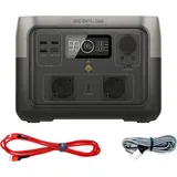 EcoFlow River 2 Max Powerstation inkl. USB-Schnellladekabel für Smartphones
