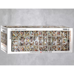 empireposter Puzzle Michelangelo - Sixtinischen Kapelle - 1000 Teile Panorama Puzzle - Format 96x32 cm, 1000 Puzzleteile
