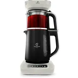 KARACA Çaysever Robotea Pro 4 in 1 Sprechender Automatischer Glas-Teekocher und Filter-Kaffeebrühmaschine 2500W Teekocher, Starlight, Tea maker, Türkische Tee Kanne, Turkish Traditional Tee