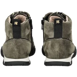 Paul Green Damen Sneaker Veloursleder Grün 38