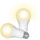 Trust E27 Smart Lampe, Dimmbar E27 LED Birne, Leuchtmittel für Alexa und Google Home, Kein Hub Erforderlich, 2.4GHz Glühbirne RGB, WI-Fi Lampe, Weiß - 2er-Pack