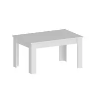 Esstisch INOSIGN "JESI" Tische Gr. B/H/T: 140 cm x 75 cm x 90 cm, Einlegeplatte, weiß (weiß hochglanz, hochglanz) Esstische rechteckig