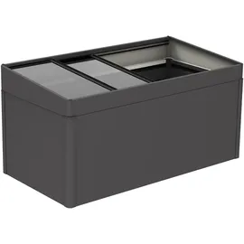 Biohort Frühbeet-Aufsatz HochBeet 2 m x 1 m Dunkelgrau-Metallic