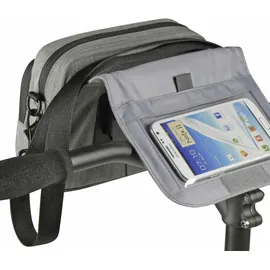 KLICKfix SmartBag Touch Lenkertasche grau