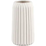 Mirrors and More Vase Ruffle (Ø x H: 10,5 x 20 cm, Keramik, Weiß)