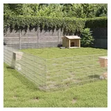 vidaXL Freilaufgehege 48-teilig 54x60 cm Verzinktes Eisen