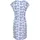 Beachtime Sommerkleid Blumen Blau 44