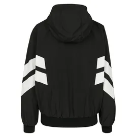 URBAN CLASSICS Damen Crinkle Batwing Jacket (TB2664-00050-0046) blk/wht XL