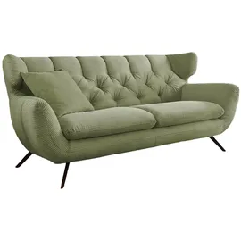 KAWOLA 2-Sitzer Charme Cord olivgrün