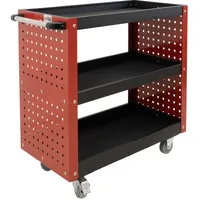 Trutzholm Etagenwagen Stahl 70 x 39 x 79 cm rot auf Rollen