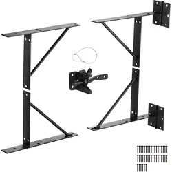 VEVOR Torrahmen Anti-Durchhang Eckstrebe Torrahmen-Hardware Eisen Schwarz