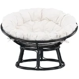Luxusbetten24 Gartenlounge-Sessel Bob, aus Rattan inklusive Kissen