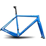 ICAN GJ02 Gravel Carbon Gravel Bike Frameset Flat Mount BSA 56cm Steckachse 12×100/12×142mm