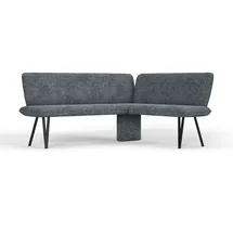 OTTO home Eckbank OTTO HOME "Mily Küchenbank, Polsterbank, Esszimmerbank, 205x164 cm", schwarz (jet schwarz, schwarz), B:205cm H:89cm T:164cm, Holzwerkstoff, Metall, Polyester, Sitzbänke, Eckbank, Moderne Bank und Farben, Sitzplatzanzahl: 5, Frei in Raum stellbar