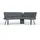 OTTO home Eckbank OTTO HOME "Mily Küchenbank, Polsterbank, Esszimmerbank, 205x164 cm", schwarz (jet schwarz, schwarz), B:205cm H:89cm T:164cm, Holzwerkstoff, Metall, Polyester, Sitzbänke, Eckbank, Moderne Bank und Farben, Sitzplatzanzahl: 5, Frei in Raum stellbar