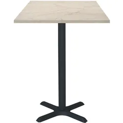 Restootab Stehtisch 60x60cm - Modell Dina marmor yule