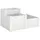 Outsunny Hochbeet 120 x 80 x 64 cm Weiß