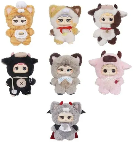 17 cm Plushie with clip - assorted blind box