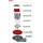 Ferrari Srl Bodenablauf DN50/75 Mit Siphon, 123x123mm/115x115mm,