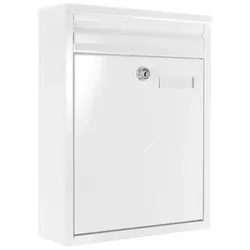 Rottner Tresor Briefkasten »Splashy White«, weiß, Stahl, (B x H:) 25 x 32 cm - weiss